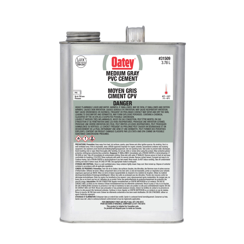 Oatey Medium Gray PVC Cement